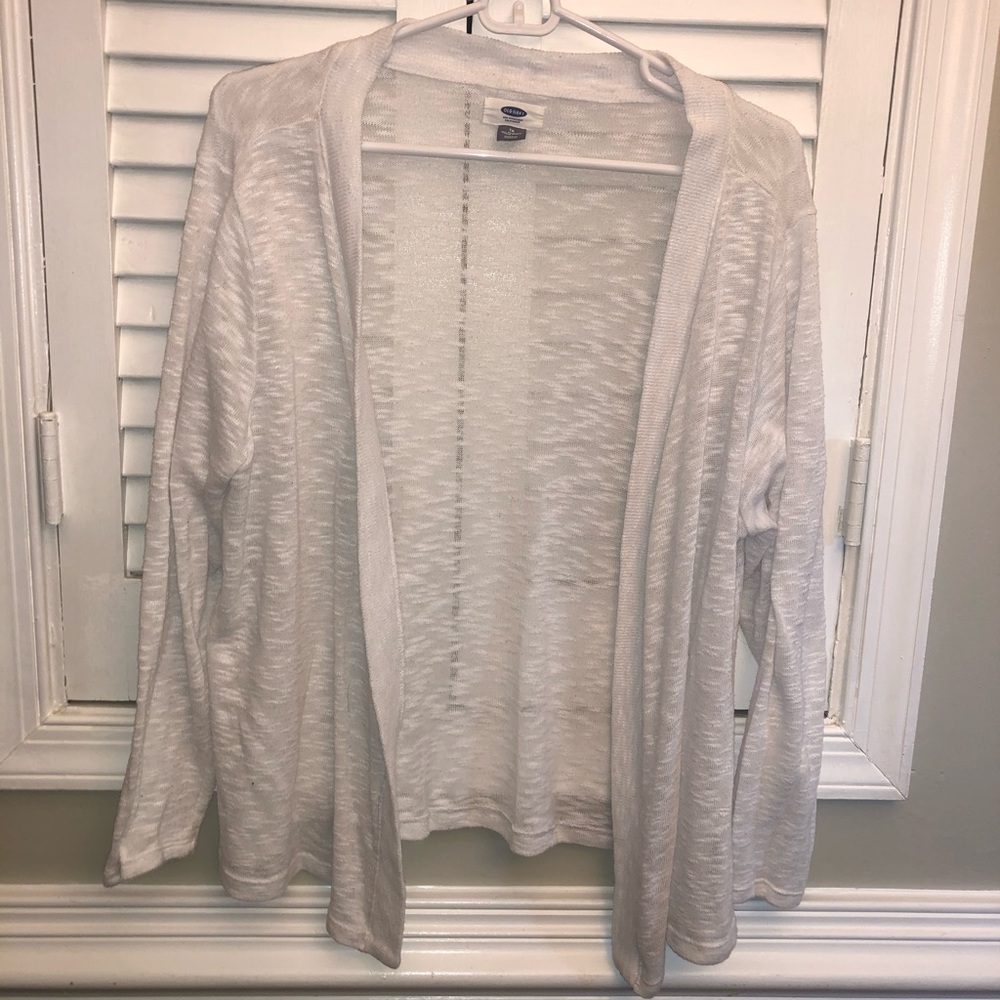 White old navy cardigan